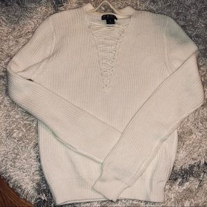 Sexy Low V neck sweater!